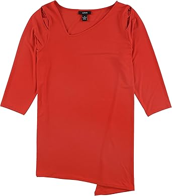 alfani cold shoulder asymmetrical top