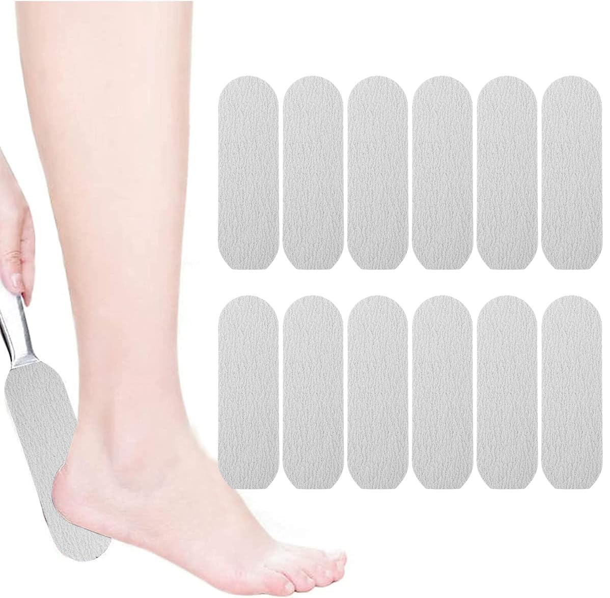 FOMIYES 50pcs Remove Dead Skin Dead Skin Remover Sand Paper for Foot File Callus Remover Refills Refill Paper for Foot File Peeled Polishing Sheet Tool Pedicure File Supplies Sandpaper