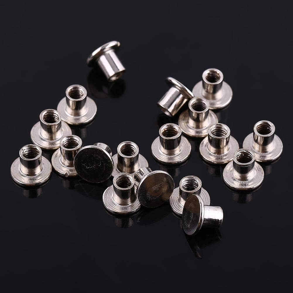 Hilitand 100 pcs/Set Leather Rivets, Leather Rivets Double Cap Rivets - Image 4