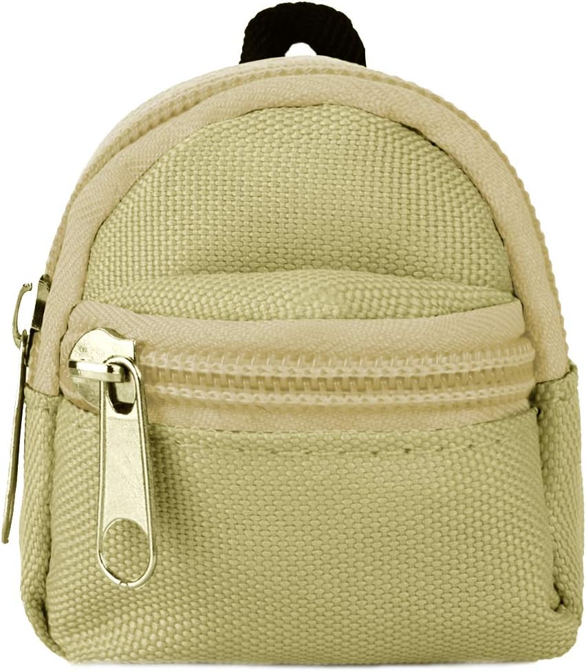 COAFIT Doll Backpack Mini Zipper Backpack Doll Accessory Bag Doll Schoolbag Accessory