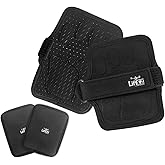 LiftEZ Weight Lifting Grips + Free Grip Pads - Premium Workout Gloves for Powerlifting, Barbell, Hand Weights - Ideal Calisth