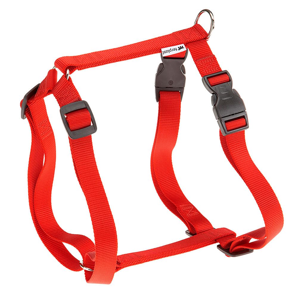 Ferplast Dog Harness Large Size CHAMPION XXL, Dog Harness Adjustable in 3 Points, Easy to Wear, Chest 78-120 cm. Red