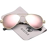 HJSTES Polarized Kids Aviator Sunglasses for Girls Boys Classic Juniors Glasses UV400 Protection Lens,52mm