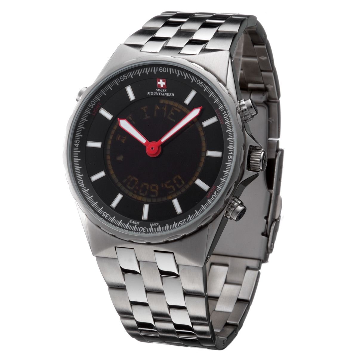 Swiss Mountaineer Chronograph Develier Brown SM1380 Gents Watch Amazon