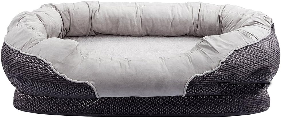 grey dog bed large