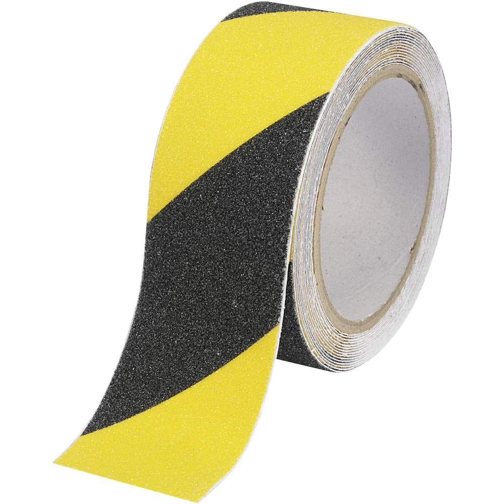 Toolcraft ANST255M-YB 1564011 Anti-Slip Tape Sugo Black/Yellow (L x W) 5 m x 25 mm 1 Piece