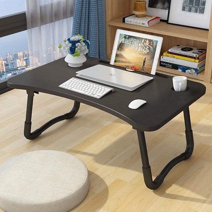 SHOPTR® MultiPurpose Wooden Laptop Desk Table Stand/Study Table/Bed