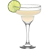 LAV Margarita Glasses Set of 6 - Margarita Cocktail Glasses 10.25 oz - Clear Daiquiri Glasses for Parties - Classic Cocktail 