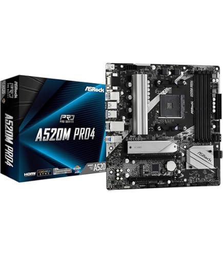 Amazon.com: ASRock AMD A520 Socket AM4 Micro ATX DDR4-SDRAM