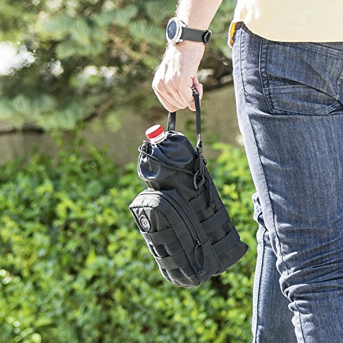 Water Bottle Carrier with Shoulder Strap for Walking 1l or 2 liter