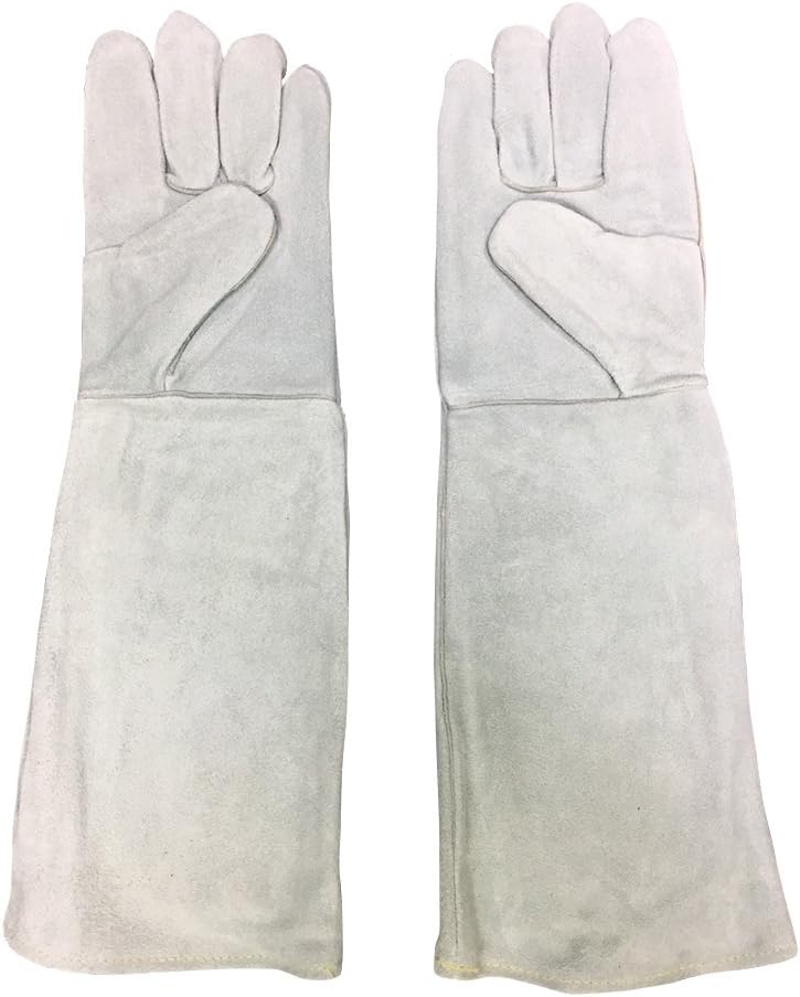 Beaton Japan ペットグローブ 保護グローブ 猫 犬 ペット 噛みつき防止 手袋 牛革 厚手 ロング 肘まで保護 Beaton Japan 訓練士用スーツ セット 通販 Amazon