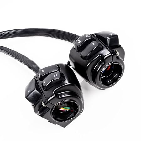 Amazon.com: 1 Pair Motorcycle 1" Handlebar Switches Control + Wiring