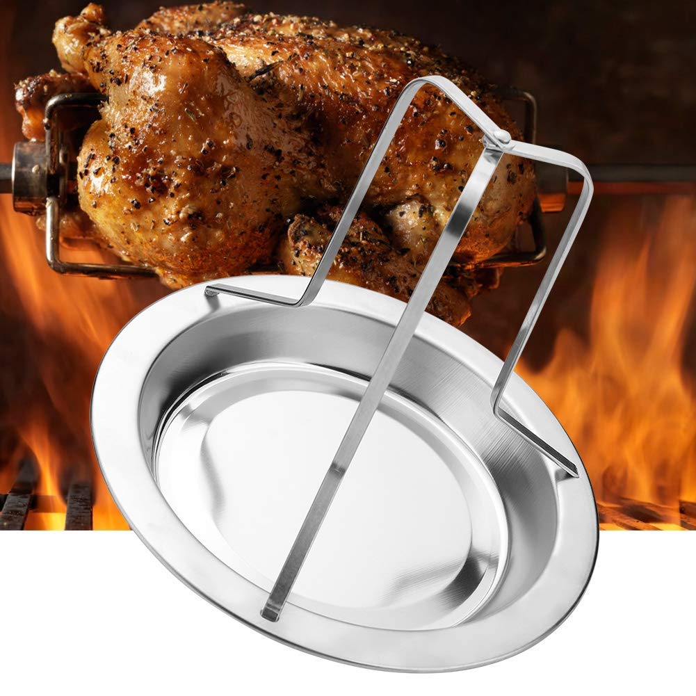 Stainless Steel Upright Roast Chicken Holder Duck Roaster Rack Barbecue Grilling BBQ Tools 1Pc