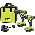Ryobi P1817 Drill Driver R18PD3-0 Screwdriver R18ID2 (2x2.0Ah)