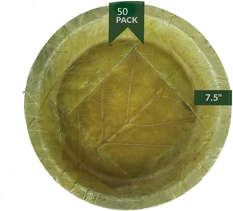 Foliumware Compostable Biodegradable Disposable leaf plates