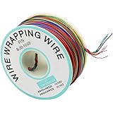 Colored Insulation Cable B-30-1000 250M 30 AWG 8-Wire Test Wrapping Wire, Tinned Copper Solid Cable