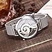 Nextstart Hollow Music Note Notation Watch Stainless Steel Quartz Wristwatches Men Women Mesh Watches