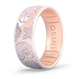 Enso Rings Etched Coastal Silicone Rings