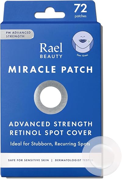 Rael Miracle Retinol Pimple Patches - Hydrocolloid Acne Spot Cover 72ct