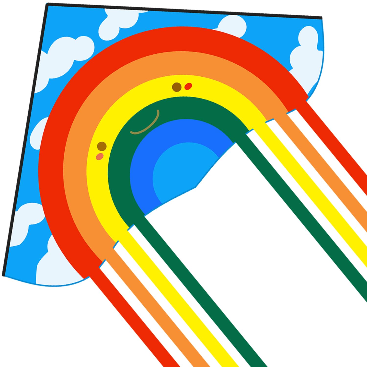 HONBO Rainbow Delta Kites for Adults-Beginner kite for kids Easy to fly - Kit Line and Swivel Included- Good for Outdoor Games and Summer The Beach Toys for Kids — image 1