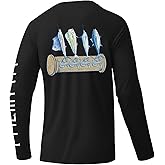 Palmyth Mens Fishing Shirts Long Sleeve Sun Protection Shirts UPF 50+ Rash Guard T-Shirt Tee