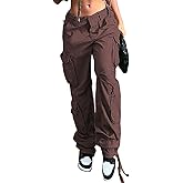 Women's Camo Cargo Jeans High Waist Baggy Boyfriend Jeans Wide Leg Denim Army Pants