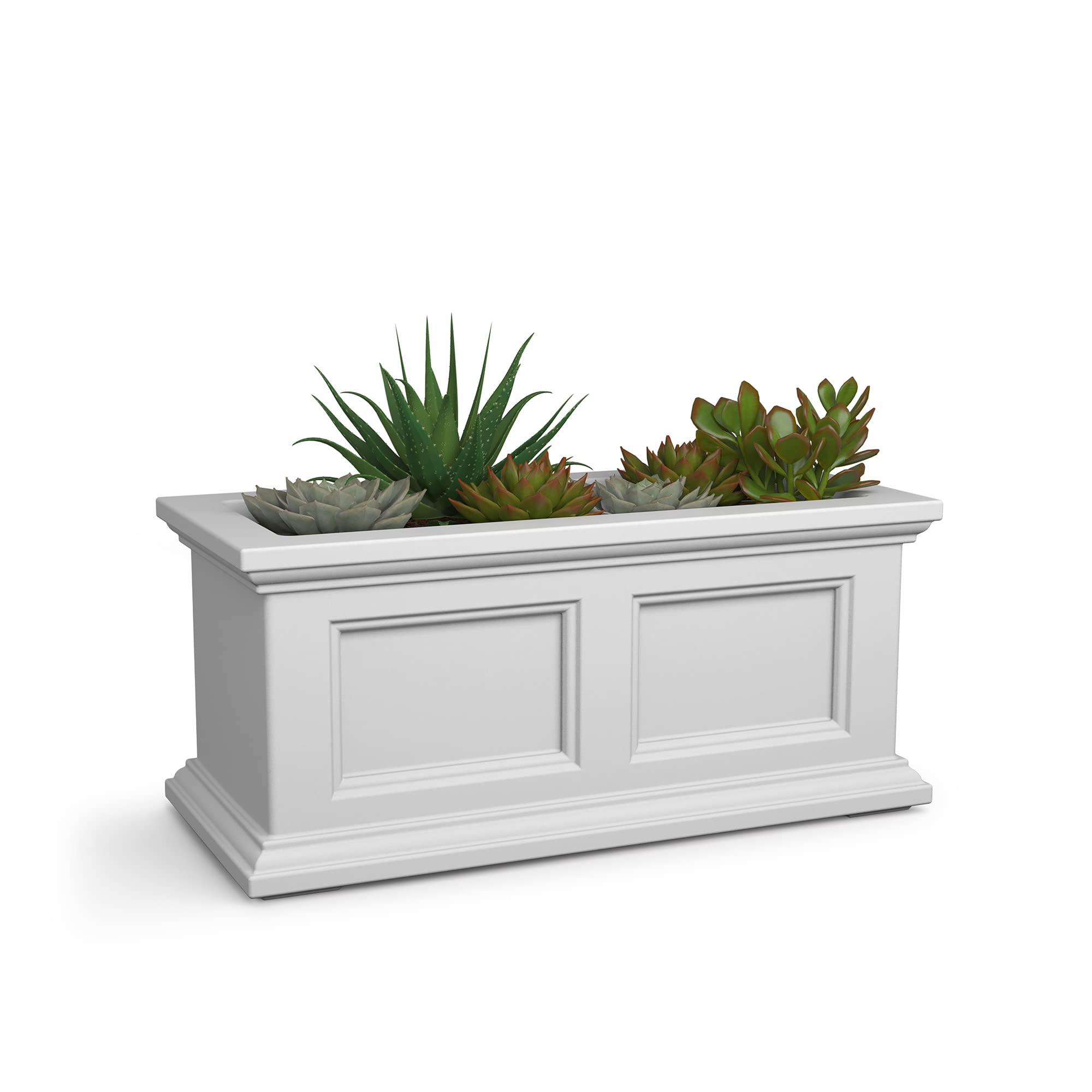 Mayne Fairfield 2-Foot Window Box – Self-Watering, Weather-Resistant Planter for Flowers – Durable Design for Outdoor Use, Perfect for Windows Image