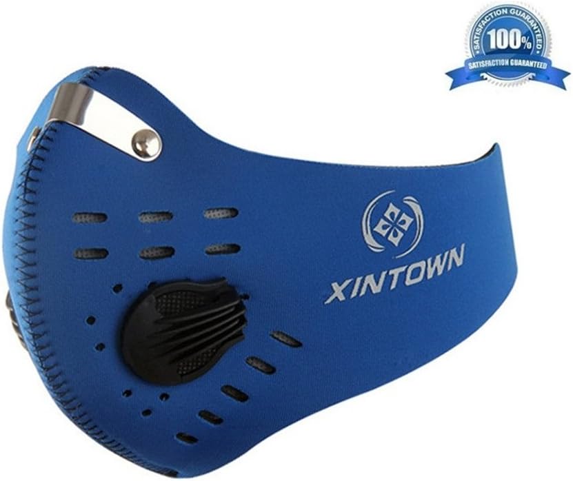 Mcolics Dust Mask, Activated Carbon Dustproof Mask Face Mask Filtration Exhaust Gas Anti Pollen Allergy PM2.5 Dust Mask Filter for Running Cycling and Other Outdoor Activities
