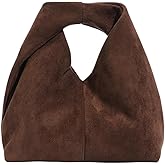 Slouchy Suede Crescent Crossbody Purses Women Cute Hobo Bags Trendy Satchels Underarm Shoulder Bag Travel Tote Handbag 2026