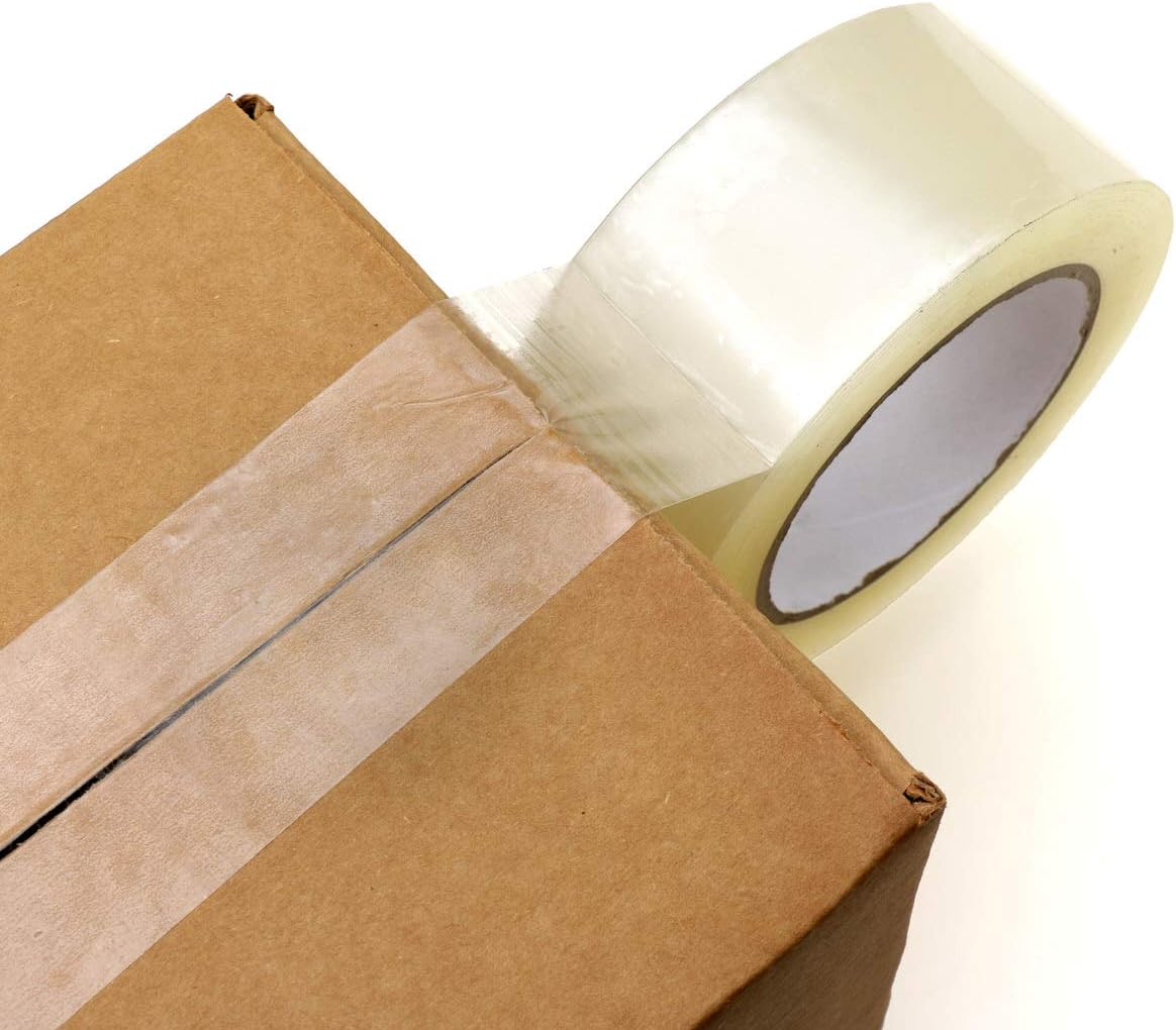 Clear Acrylic Packing Tape, 2 Inch Wide, 2.0mil Thickness, 110 Yard Per Roll [Pack of 6 Rolls]: Industrial & Scientific