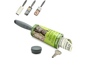 AZ-HOMEY Diversion Safe Money Lint Rollers for Pet Hair, Sticky, Remover for Couch, Clothes Furniture and Carpet. Dog Hair Remover Cat Hair, Animal Fur - Secret Hidden Jewelry Storage Home Security