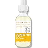 Market Fresh Beauty Vitamin C Serum with Ferulic Acid, Niacinamide, & Malachite Extract | Brighten & Smooth | Fragrance-Free | 2 fl oz