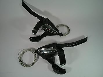 Amazon シマノ St Ef500l4 7r4 ブレーキ シフトレバー 3x7speed 4フィンガー 960 V ディスク キャリパー カンチブレーキ共用 ブラック 左右セット シマノ Shimano シフトレバー