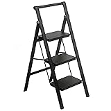 3 Step Ladder MULDWEIR Folding Step Stool with