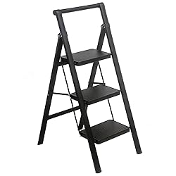 3 Step Ladder MULDWEIR Folding Step Stool with