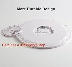 KIWIVIC 24 Inch Flush Mount Ceiling Light with