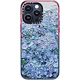 CASETiFY Impact Case for iPhone 15 Pro Max [4X Military Grade Drop Tested / 8.2ft Drop Protection/Compatible with Magsafe] - Paint Prints - Nantucket Blue Hydrangeas - Cotton Candy