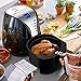 Air Fryer, 4.2 Quart Oilless Hot Air Fryer(W/Cookbook) Oven Large Cooker, Auto Off, Nonstick Basket, LCD Screen & Convenient Buttons, 1500W, Suitable for Dishwasher, 095AB