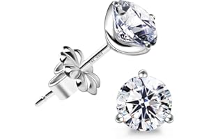 RANEECOCO "STUNNING FLAME" 18K Gold Plated Silver Brilliant Cut Simulated Diamond Cubic Zirconia Stud Earrings