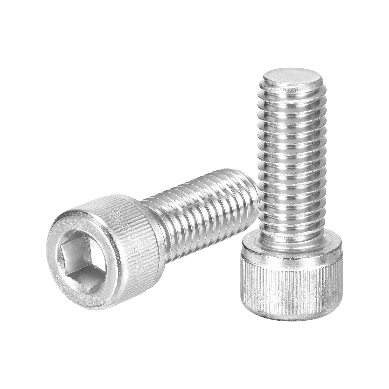 uxcell Hex Socket Bolts (1/2"-13x1-1/2"), 304 Stainless Steel Hex Socket Drive Screws, Silver Tone, 20 Pcs โ image 1