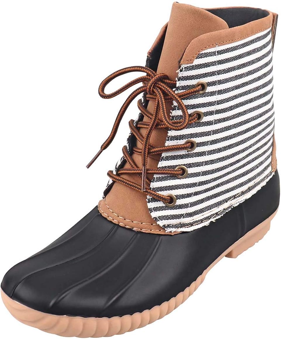 monogrammed duck boots wide calf