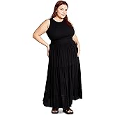 City Chic Women's Plus Size Skirt - Tiered Maxi