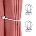 Akida Silver Magnetic Curtain Tiebacks (1)