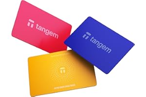 TANGEM Wallet Pack of 3 - Secure Crypto Wallet - Trusted Cold Storage for Bitcoin, Ethereum, NFT's & More Coins - 100% Offline Hardware Spring Bloom