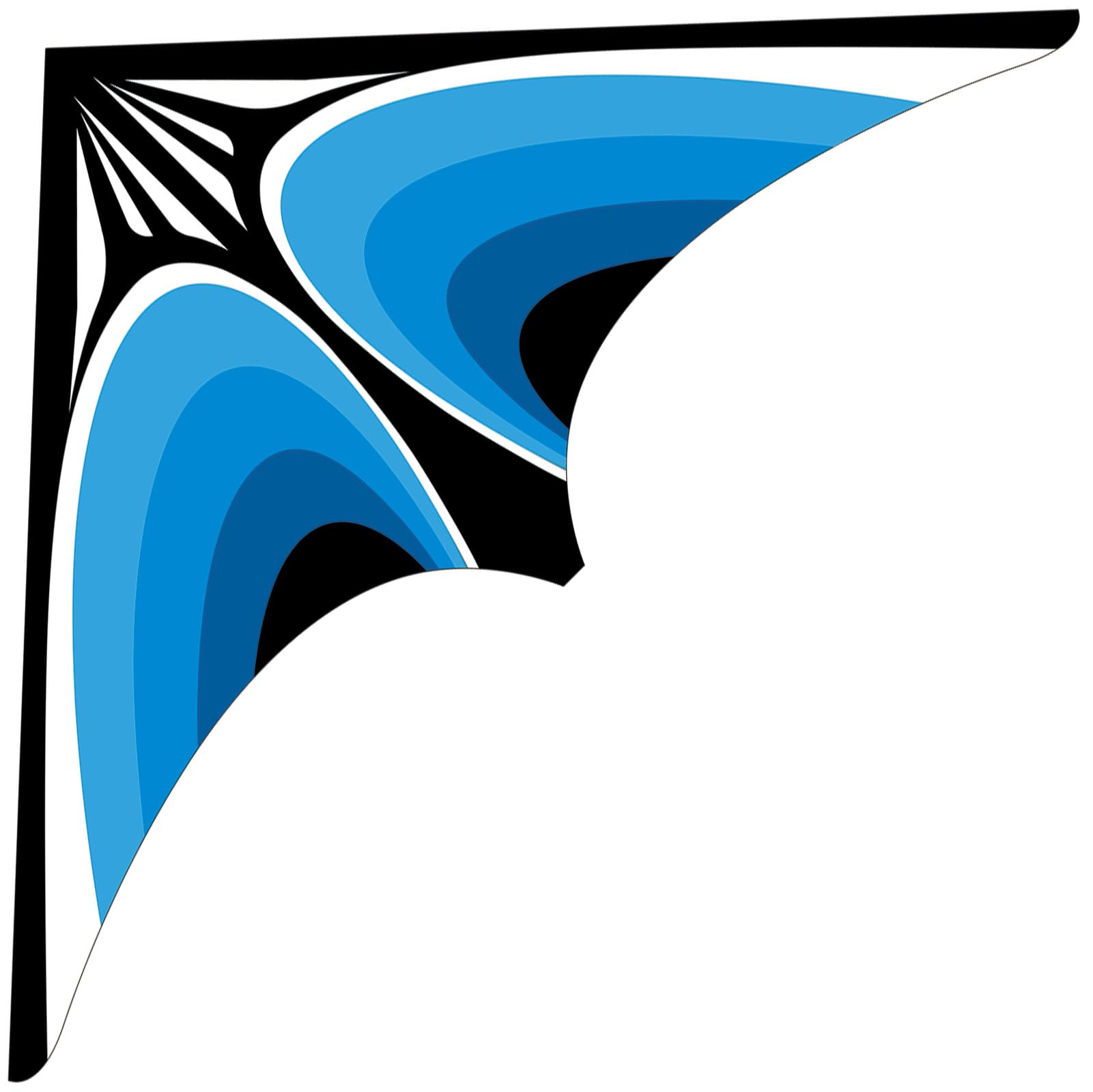 Simxkai Large Delta Kite for Kids & Adults, Easy to Fly for Beginners for Boys & Girls (blue)