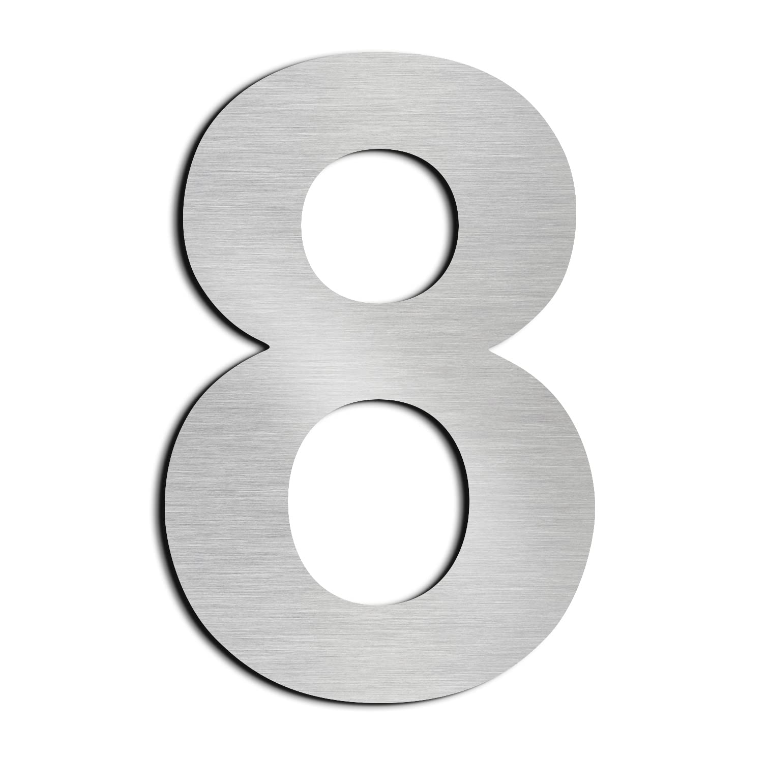 nanlyiau house numbers height 7.5cm Used for mailbox door house street made of solid Stainless Steel SUS304 adhesive(3in number 8)
