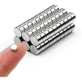 60pcs Small Magnets,Round for Refrigerator, Cylinder, Fridge, Office, Whiteboard, Durable Little Miniature Tiny Mini for Craf