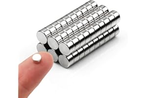 60pcs Small Magnets,Round for Refrigerator, Cylinder, Fridge, Office, Whiteboard, Durable Little Miniature Tiny Mini for Craf