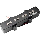Wilkinson M-series WOJB Vintage Alnico 5 Single Coil J Bass Bridge Pickup | Variable Gauss, for 4-string J Bass