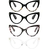 MMOWW Cat Eye Reading Glasses Fashion Cute Reader for Women